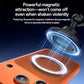 Black magnetic phone holder with illuminated magnetic ring over a base pad.