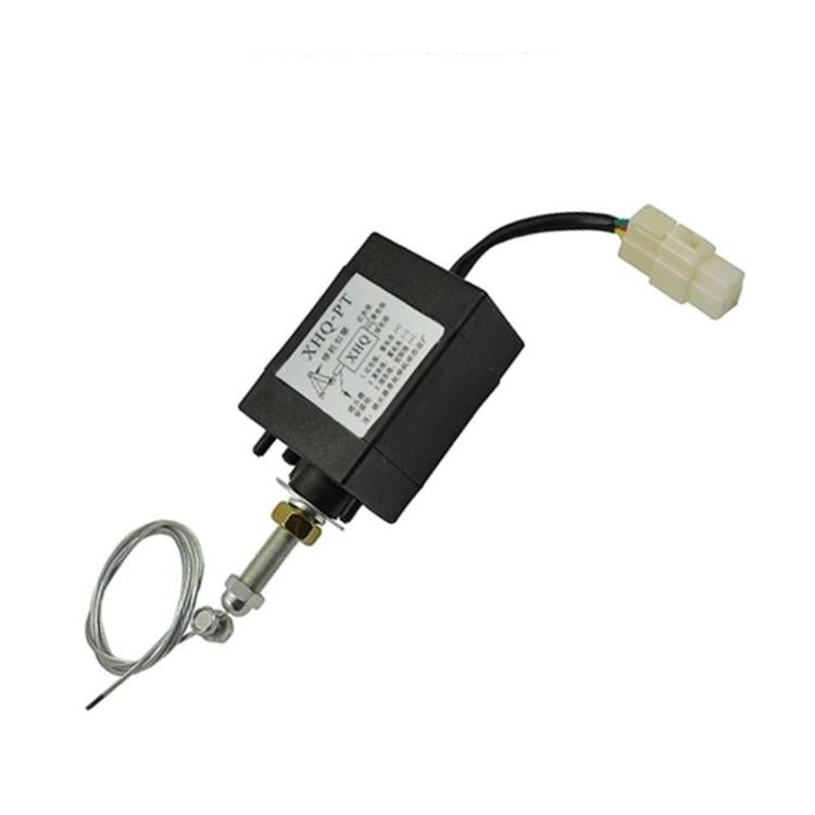 Engine flameout solenoid valve with black module and wiring harness