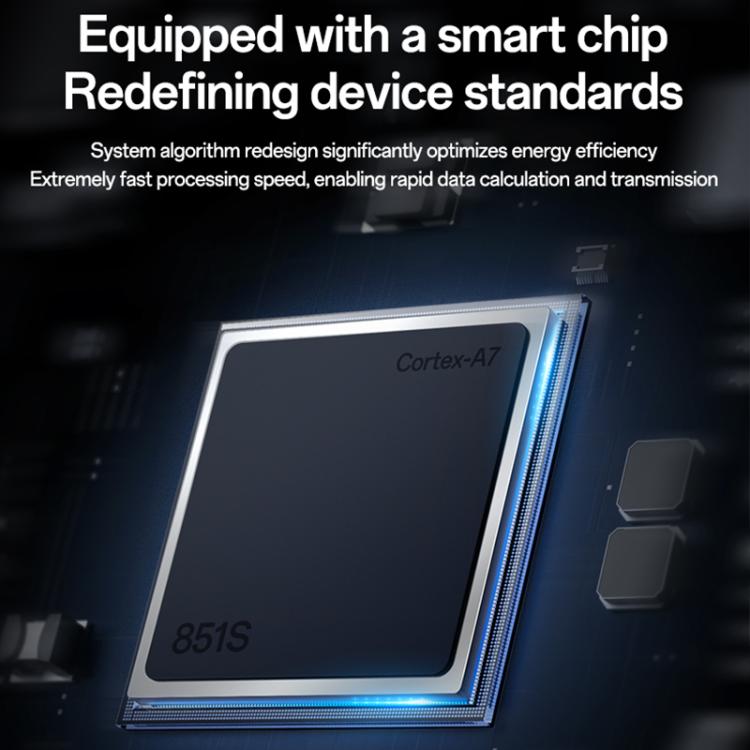 Wireless CarPlay adapter smart chip illustration with glowing circuit lines