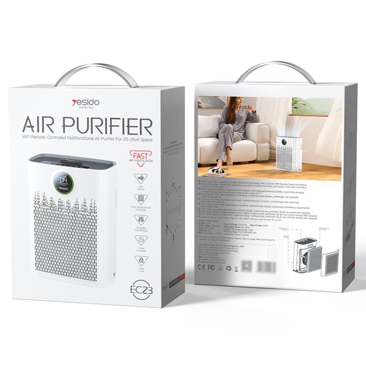 Yesido EC23 Air Purifier Supports WIFI Remote Control, EU Plug, UK Plug