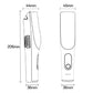Yesido MG19 baby hair clipper size diagram, 206mm length and 45mm width