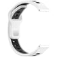 Horizontal Stripes Reverse Buckle Two Color Silicone Watch Band, For Amazfit Helio Strap