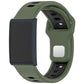 Horizontal Stripes Reverse Buckle Two Color Silicone Watch Band, For Amazfit Helio Strap