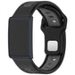 Horizontal Stripes Reverse Buckle Two Color Silicone Watch Band, For Amazfit Helio Strap