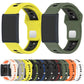 Horizontal Stripes Reverse Buckle Two Color Silicone Watch Band, For Amazfit Helio Strap