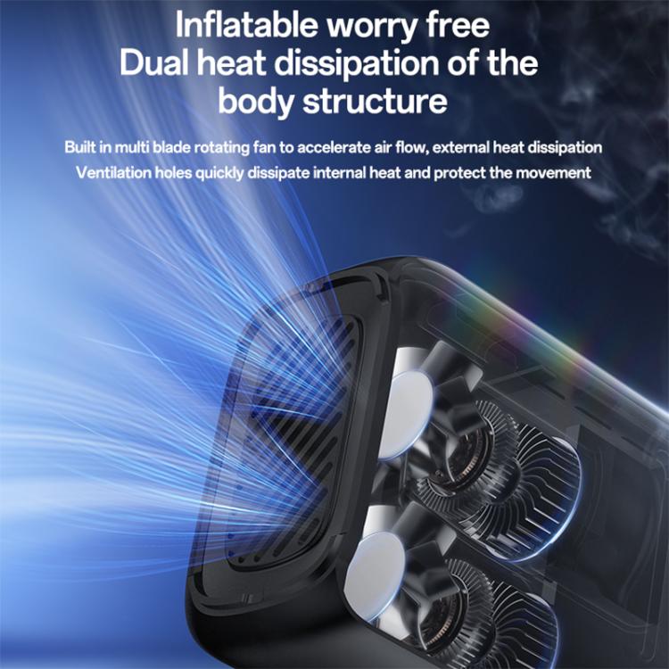 Yesido tire inflator cooling fan and ventilation openings heat-dissipation view