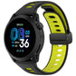Foldable Magnetic Clasp Two Color Silicone Watch Band, 22mm