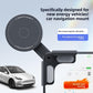 Black round magnetic phone mount with cradle and adjustable arm