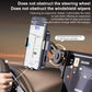Car phone holder mount with rotating clamp arm and long extension rod, black