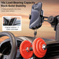 Car phone holder mount with large suction base and rotating arm, black and red