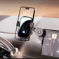 Dashboard phone holder mount with clamp bracket and extension arm, cradle for smartphone