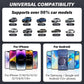 USB-A and USB-C / Type-C Dual Ports Wired to Wireless CarPlay / Android Auto Car Adapter