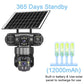V380 Pro 2MP Panoramic 360 Degrees Triple Lens Wireless WiFi Solar Powered Surveillance Camera