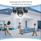 ICSee Triple-Lens 3MP Wireless WiFi Security Camera, Three-Screen Panoramic PTZ IP Camera with Full-Color Night Vision, US Plug, EU Plug