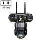 V380 3MP HD Panoramic 360 Degrees Triple Lens Wireless WiFi Surveillance Camera, EU Plug, US Plug