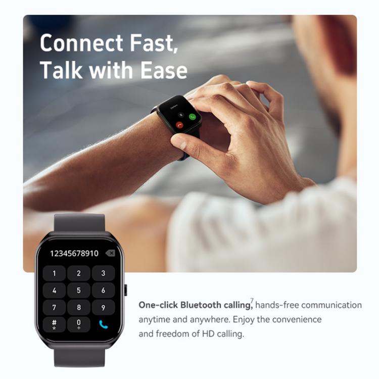 CX2 smart watch displaying a numeric keypad for Bluetooth calls
