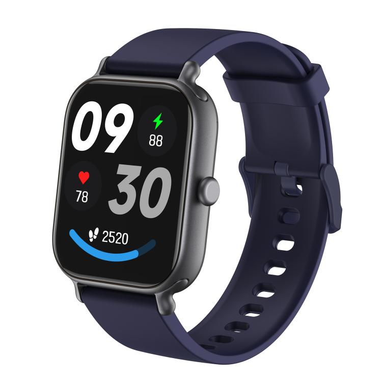 CX3 smartwatch with dark blue strap and black display
