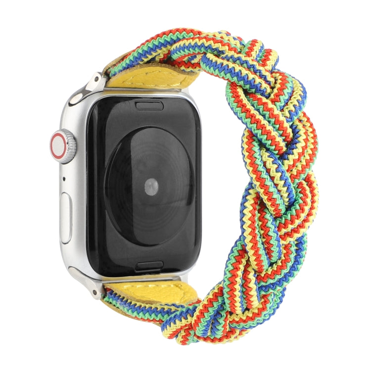Elastic Woven Watchband For Apple Watch Series 6 & SE & 5 & 4 40mm / 3 & 2 & 1 38mm, 120mm, 130mm, 150mm, 160mm