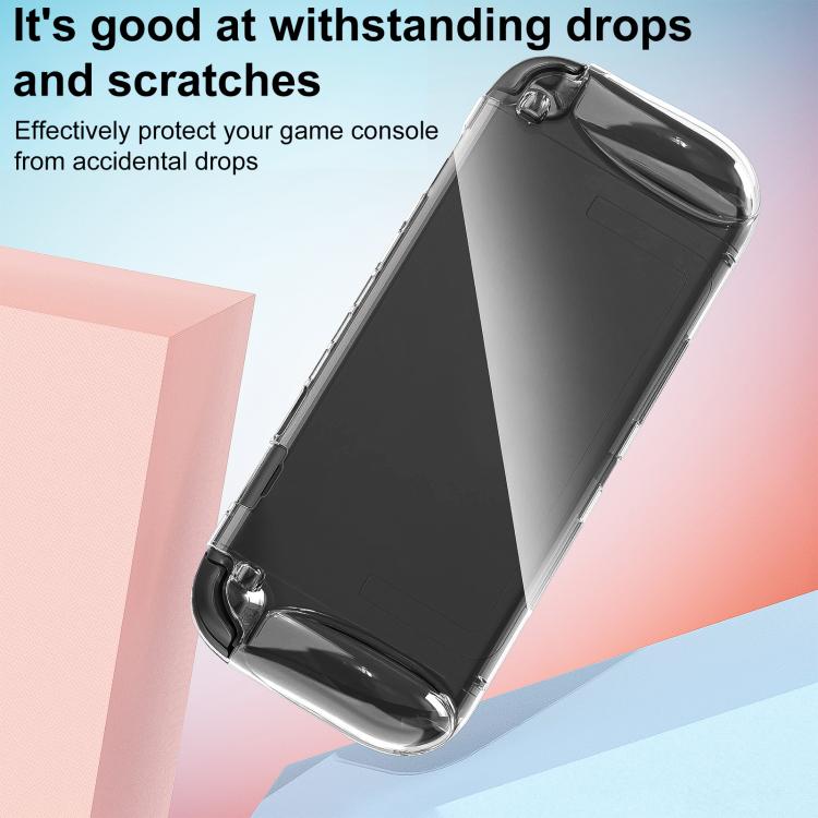 Transparent black TPU protective case for Nintendo Switch 2 handheld console