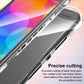 Transparent black TPU protective case with precise side port openings