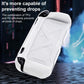 White protective case for Nintendo Switch 2 with textured grip and corner bumpers