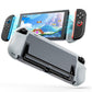 Transparent TPU protective case with front cover for Nintendo Switch 2, white/gray