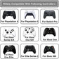 Controller compatibility icons with sponge aiming ring shapes