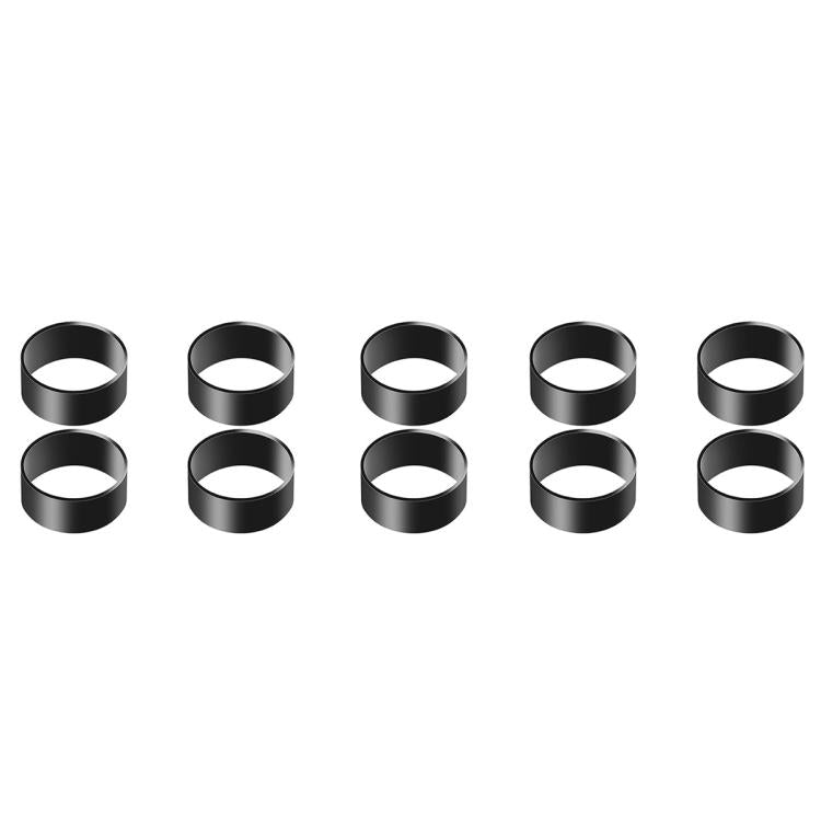 Set of black silicone joystick cap protectors, 20 circular ring pieces