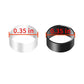 White and black silicone joystick cap protectors, 0.35 in height