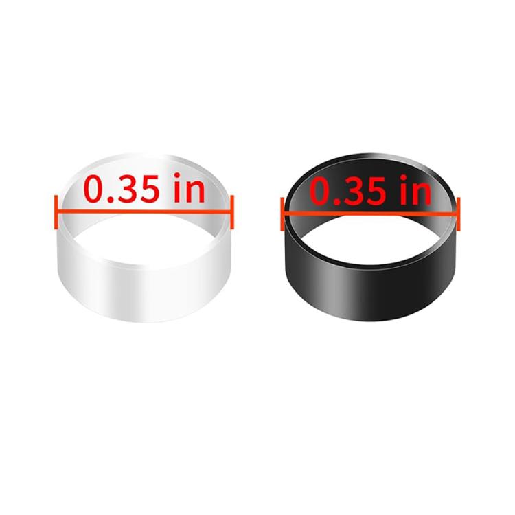 White and black silicone joystick cap protectors, 0.35 in height