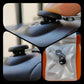 Black joystick silicone cap protector installed on a controller, with accessory pouch