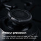 Single black joystick thumb grip cap with textured surface close-up