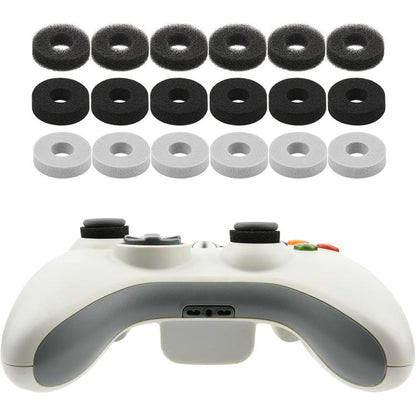 Joystick damping ring set, 18 foam rings in black and white