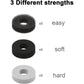 Foam joystick damping rings in three textures: dark, medium, and light gray