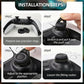 Foam joystick damping ring installation, ring stretched over push rod