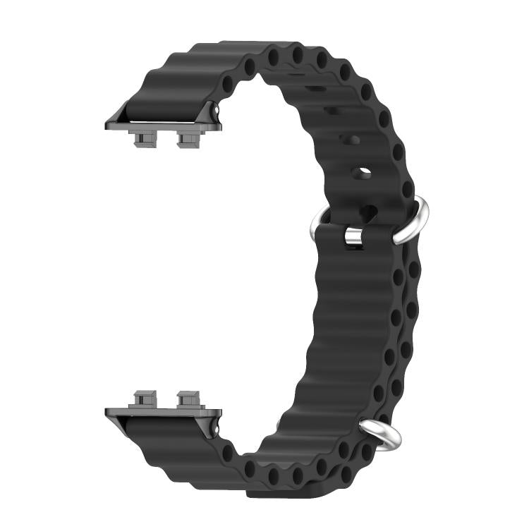 MIJOBS Ocean Silicone Breathable Watch Band, For Huawei Band 11 / Band 11 Pro