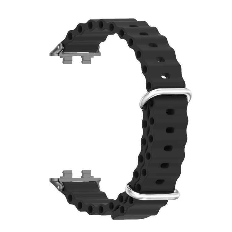MIJOBS Ocean Silicone Breathable Watch Band, For Huawei Band 11 / Band 11 Pro