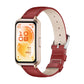 MIJOBS Top Grain Cowhide Watch Band, For Huawei Band 11 / Band 11 Pro