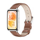 MIJOBS Top Grain Cowhide Watch Band, For Huawei Band 11 / Band 11 Pro