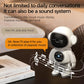 White companion robot toy with dark face display and circular clock screen