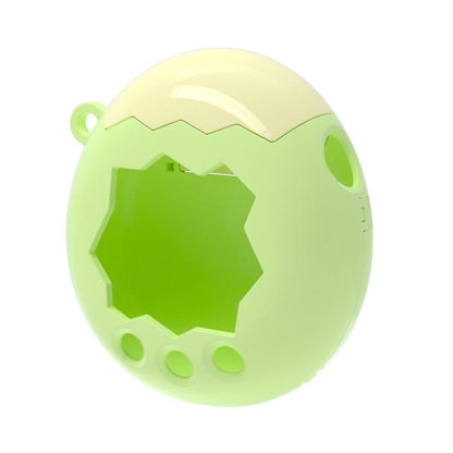 Two-tone protective device case with light green outer shell and neon green front