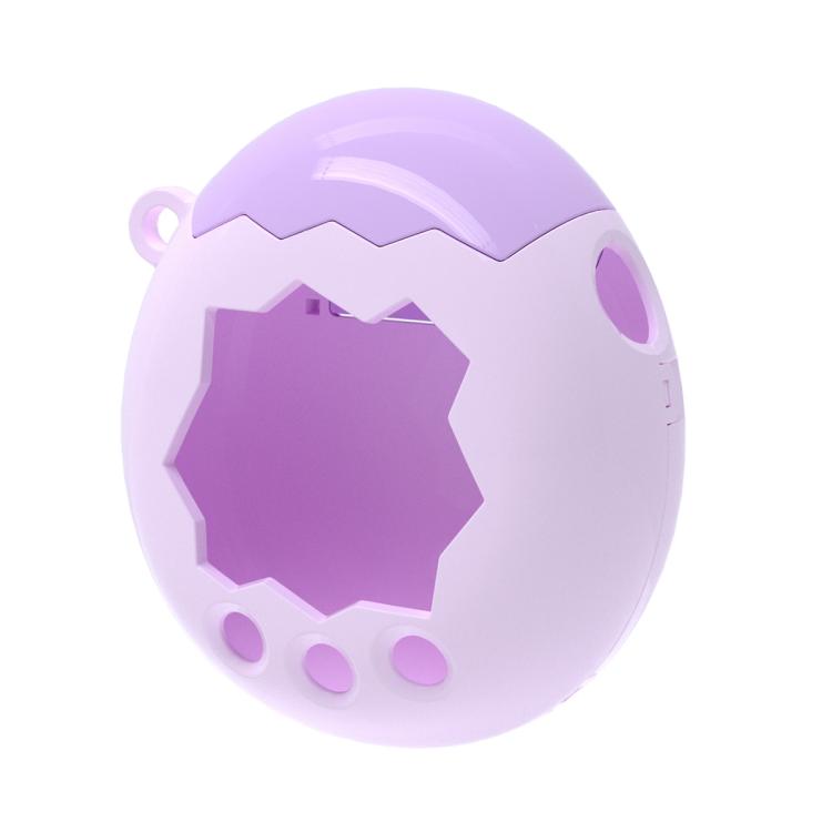 Two-tone protective device case with lavender outer shell and purple front