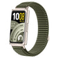 xDfind Woven Nylon Hook And Loop Fastener Metal Interface Watch Band, For Huawei Band 11 Pro / 11