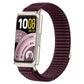 xDfind Woven Nylon Hook And Loop Fastener Metal Interface Watch Band, For Huawei Band 11 Pro / 11