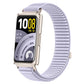 xDfind Woven Nylon Hook And Loop Fastener Metal Interface Watch Band, For Huawei Band 11 Pro / 11