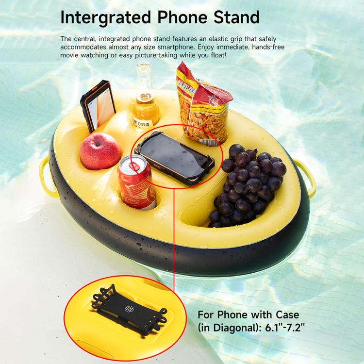 Ulefone UAN17 PVC Inflatable Floating Tray with Integrated Phone Holder