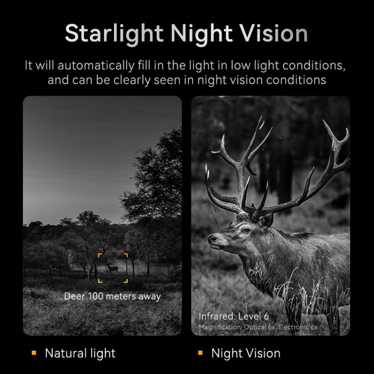 Black night vision device with built-in display showing a deer at night