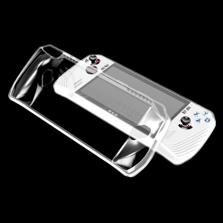 Clear TPU protective case for ASUS ROG Ally with full-edge coverage and button access