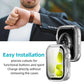 Clear xDfind watch case with integrated screen protector, shown fitted on a watch
