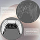 Clear crystal PS5 controller case, full coverage with precision cutouts and grip protection